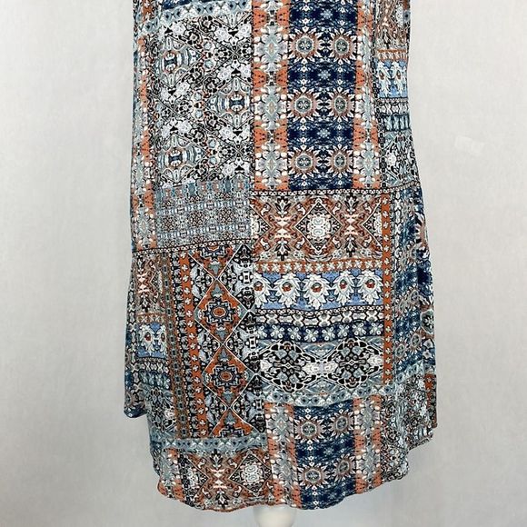 Lulu’s Design Major Grey Print Sleeveless Swing Dress. Size Medium. - Picture 11 of 14